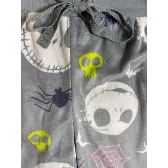 Disney Tim Burtons The Nightmare Before Christmas Gray Lounge Pants M Halloween - Picture 2 of 8